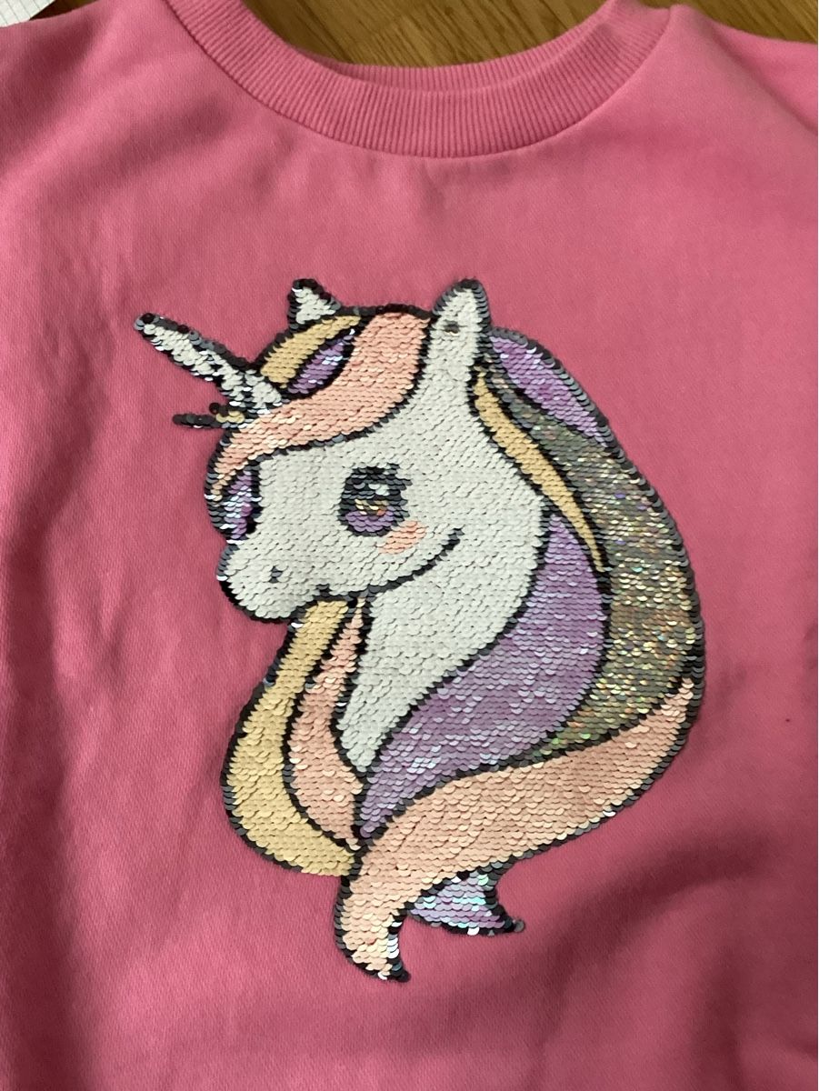 H&M Maglioni & Felpe: H&M Pulli mit Einhorn 🦄 , Grösse 122/128. – Usato da Arlesheim venduto da Swiss_family 2