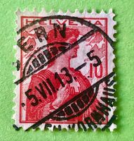  Nr.120 Brustbild der Helvetia mit Schwert GESTEMPELT    