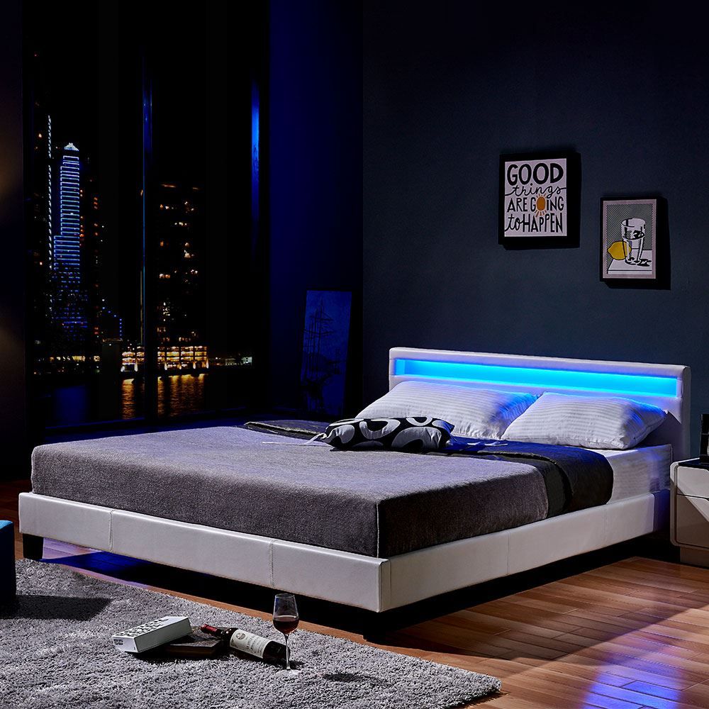 Betten: 20594 - LED Bett 180x200 ASTRO - Weiss – Neu und originalverpackt aus Wallenwil von toesstal-vertrieb 2