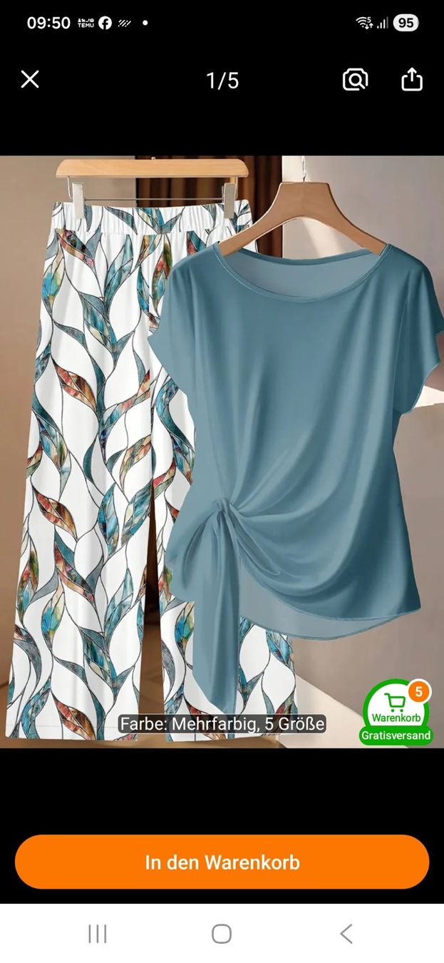 Ensembles & Tailleurs: 2 Teiler Damen Set Farbe Petrol – D'occasion à Niederbipp par Trude04 5