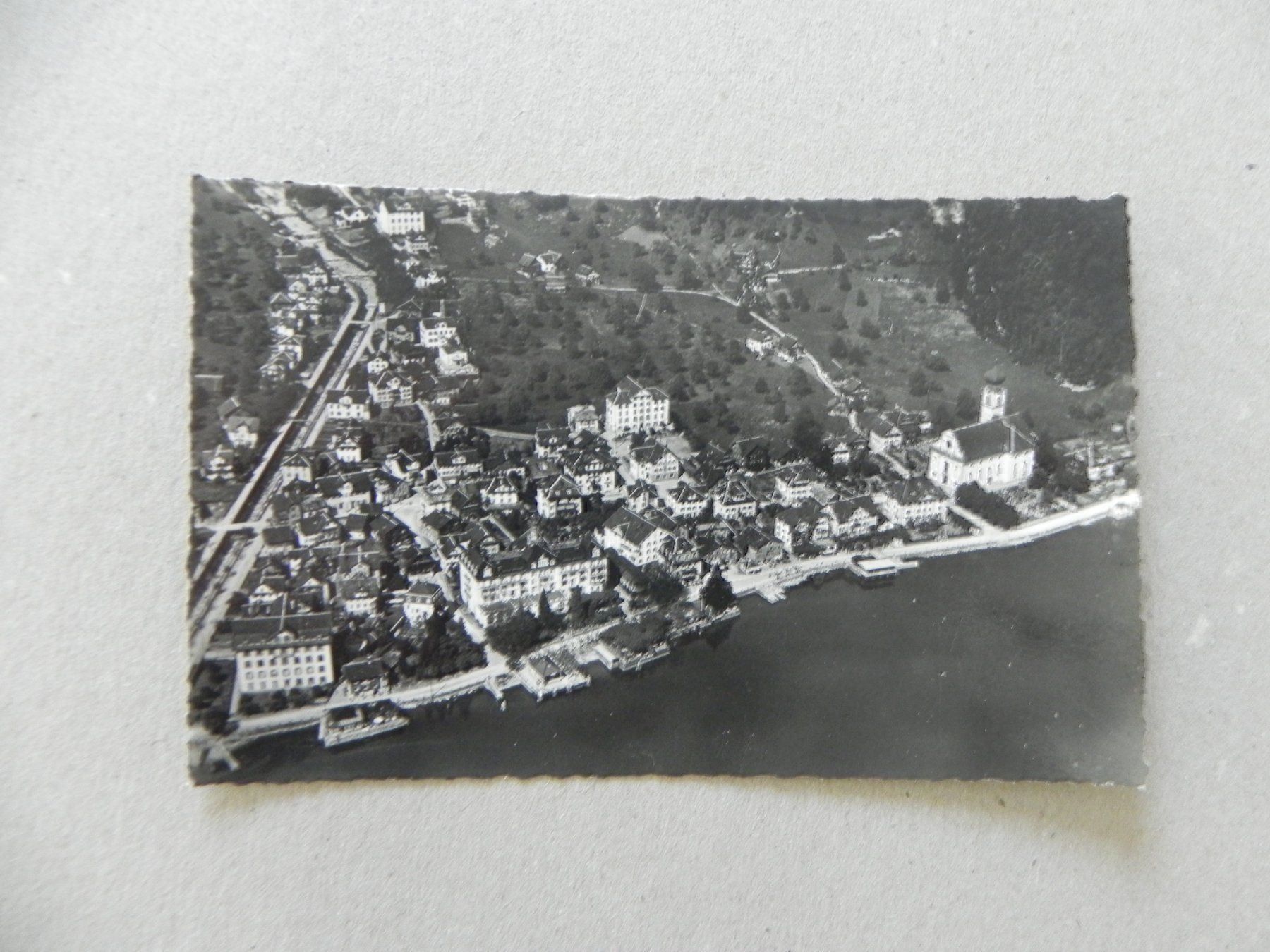 Cartoline postali: Karte Gersau SZ Flugansicht – Usato da Siebnen venduto da krimsie