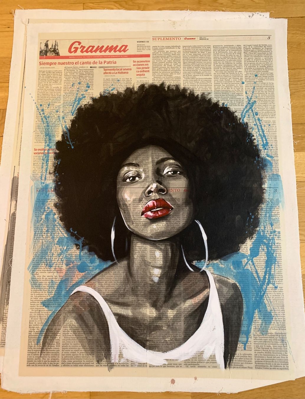 Poster & Bilder: Kuba Original Bild auf Leinwand – Gebraucht aus Bern von Artbrokerswitzerland 1