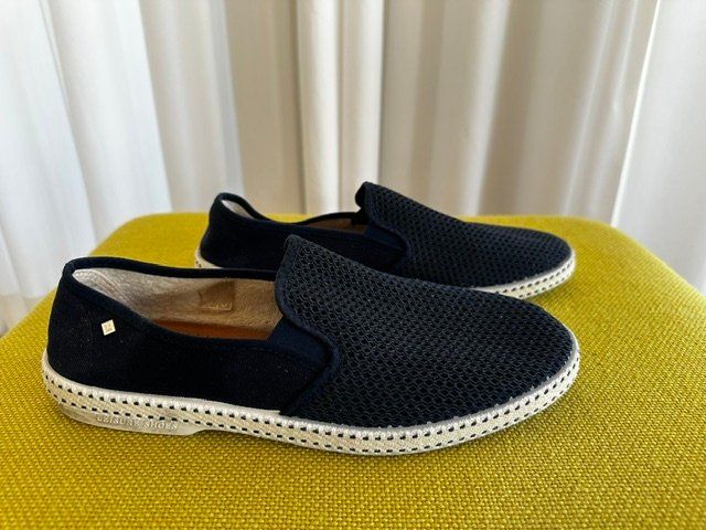 Scarpe da uomo: Rivieras Slipper dunkelblau (42) – Usato da Zürich venduto da delverde 1