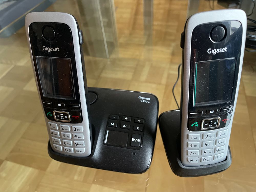 Gigaset L36852-H2522-B101 C430A Duo Telefono Cordless con Display a Colori TFT da 1.8