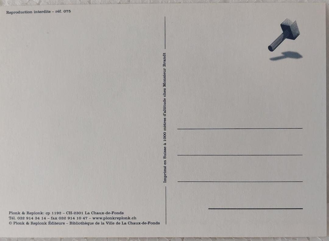 Cartoline postali: Plonk & Replonk - LA CHAUX-DE-FONDS -  réf 075 – Usato da Delémont venduto da Domdom1 1