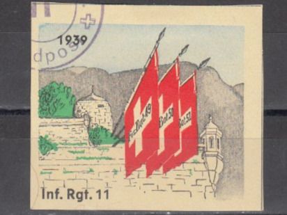 Tutti i francobolli: Infanterie Wi 142 a  gestempelt – Usato da Bürglen TG venduto da StampGraf