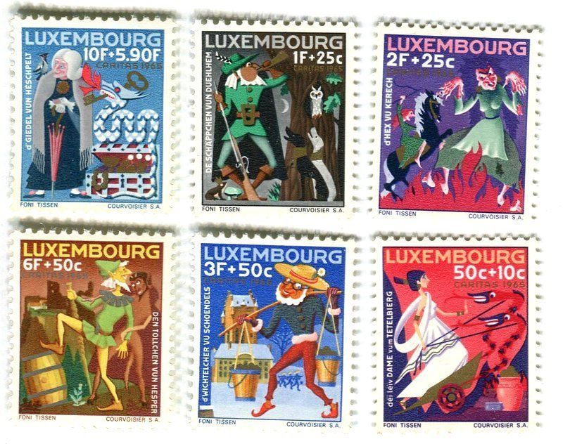 Tutti i francobolli: Briefmarken "Märchen". Luxemburg – Nuovo e nell'imballaggio originale da Basel venduto da Butsch5
