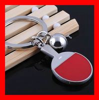 Schlüsselanhänger Tischtennis Metall Ping Pong Schläger