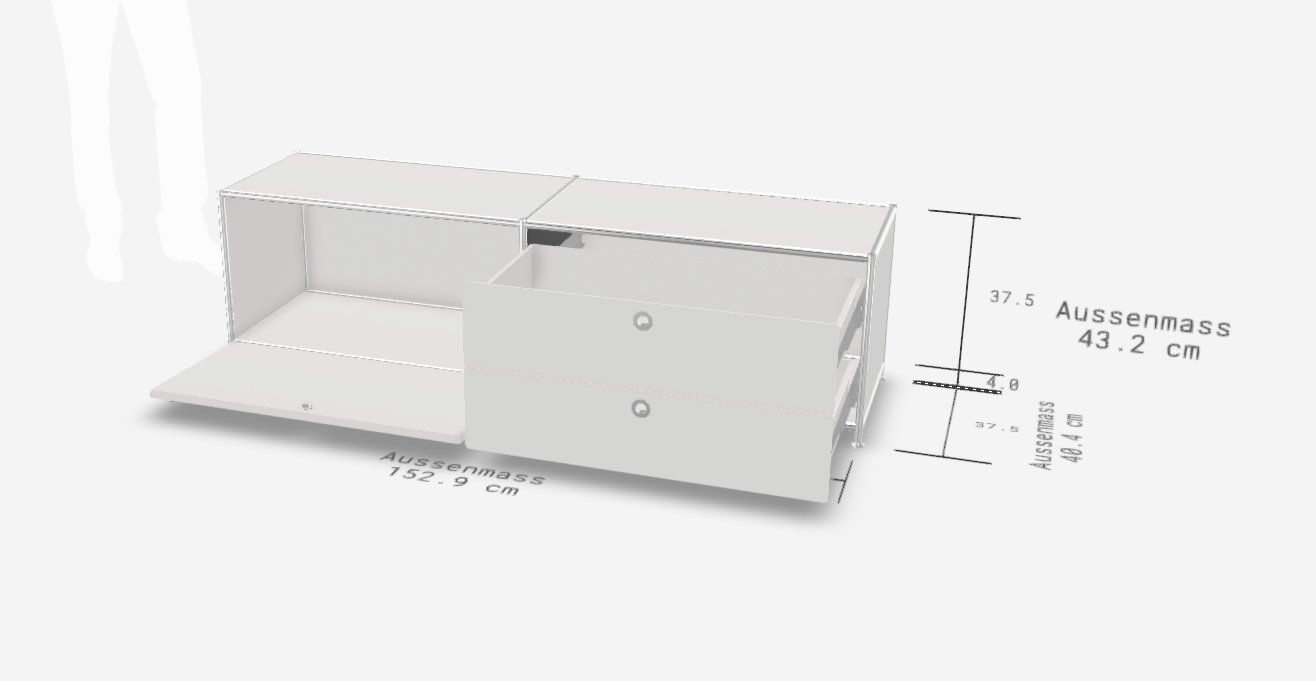 System4 Regale: System4: Sideboard & Couchtisch bzw. Sideboard mit Aufsatz – Gebraucht aus Dicken von tberger4133 8