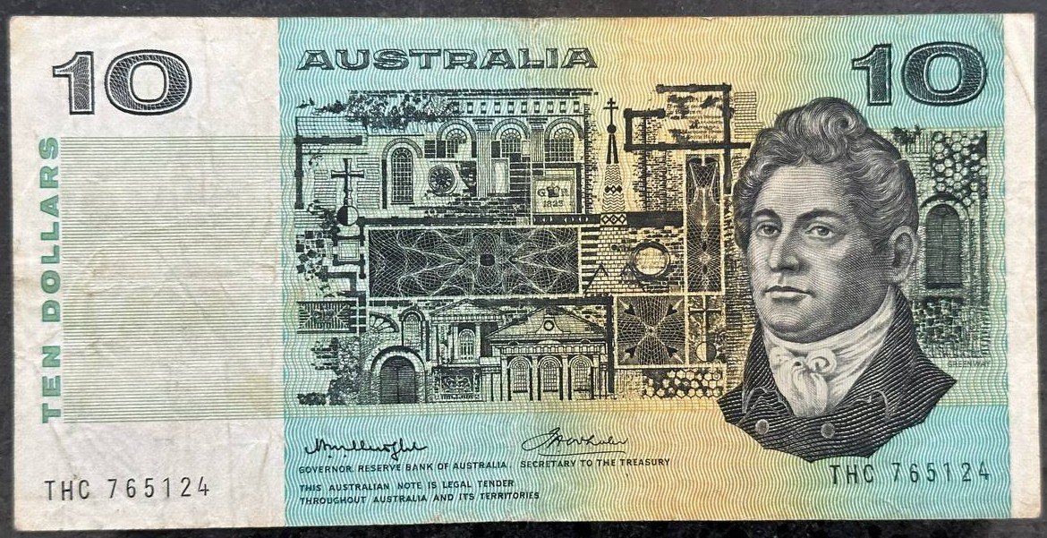 Banconote: Australien 10 Dollar Note, Sammlerstück – Usato da Beringen venduto da Mantafisch1