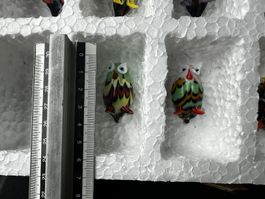 Glasfiguren Eule, Kunstsammlung, Herbst Deko