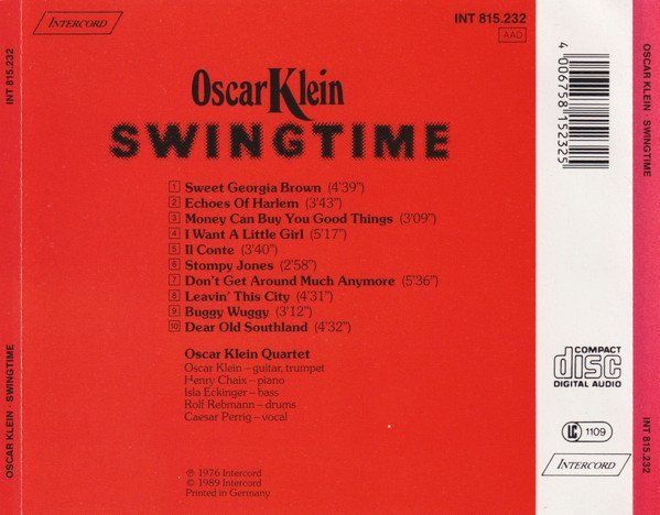 CD: Oscar Klein SWINGTIME Henry Chaix Isla Eckinger Jazz CD – Usato da Kandergrund venduto da Sososo 1