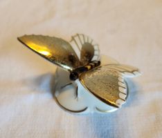 Neutettau Porzellan Schmetterling Goldstaffierung Vintage