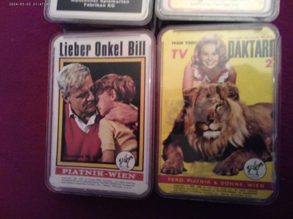 Giochi: Quartett: Winnetou, Pippi LANGSTRUMPF, Daktari,ONKEL BILL – Usato da Volketswil venduto da nemo2000 2