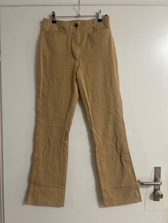 Vintage Hose Élégance Paris beige chic elegant Gr 38 wie neu