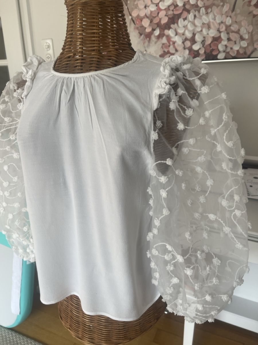 Zara Camicette: Bluse mit Spitzenaermeln, Zara, XS – Usato da Solothurn venduto da Bobesch08 1