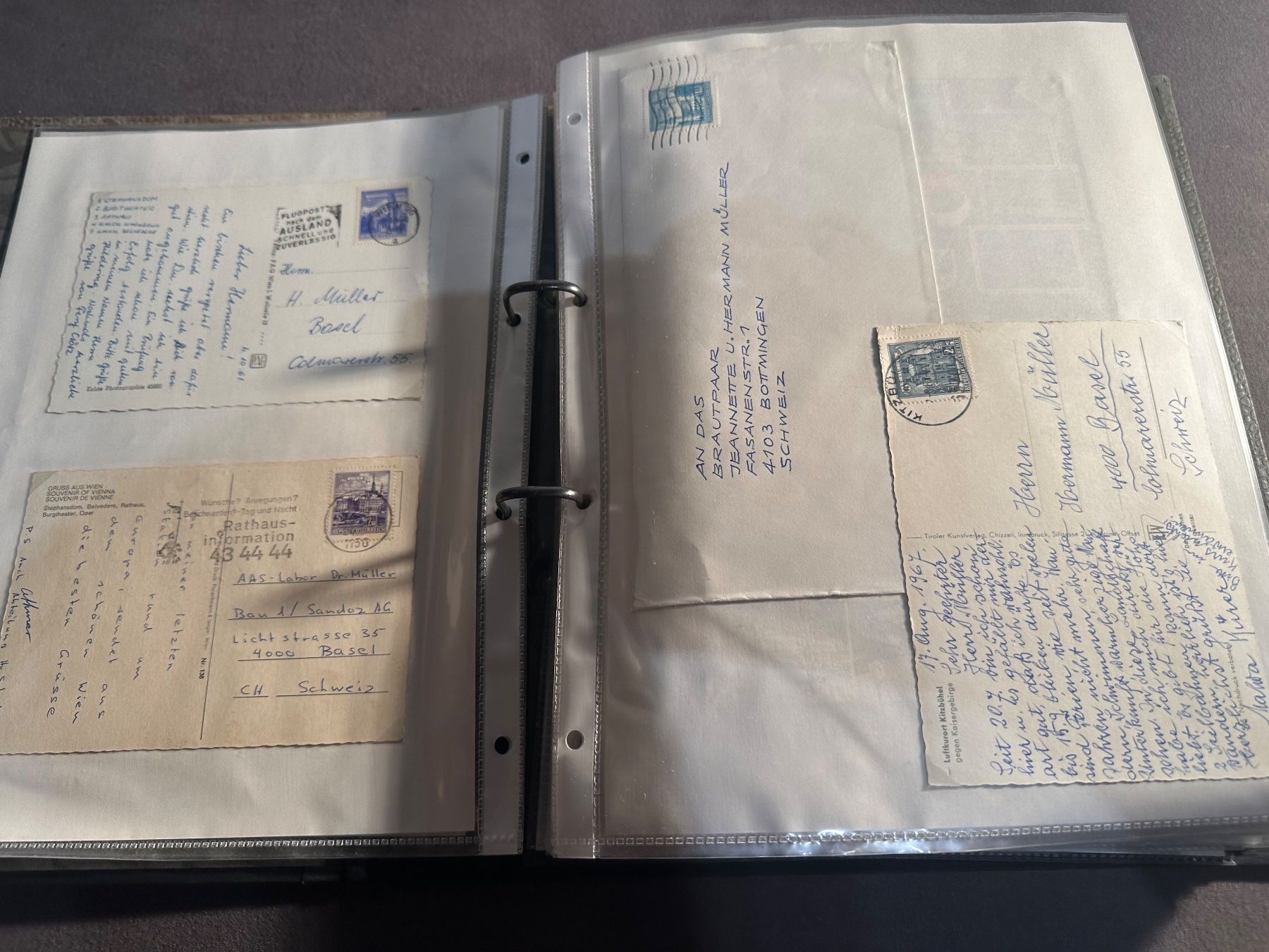Tutti i francobolli: Sammlung Briefe + Flugpost Österreich, Spanien - Weltweit – Usato da Stettfurt venduto da 2442 7