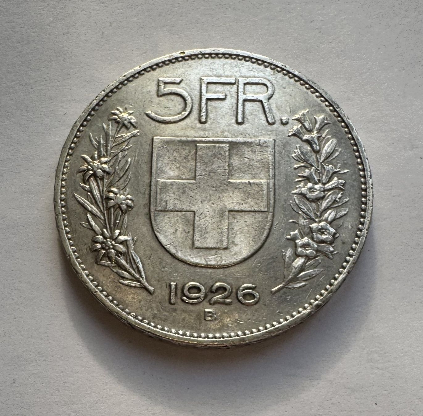 Toutes les monnaies: 1926 5 Franken vz Silber – D'occasion à Kirchberg SG par Helveticus00