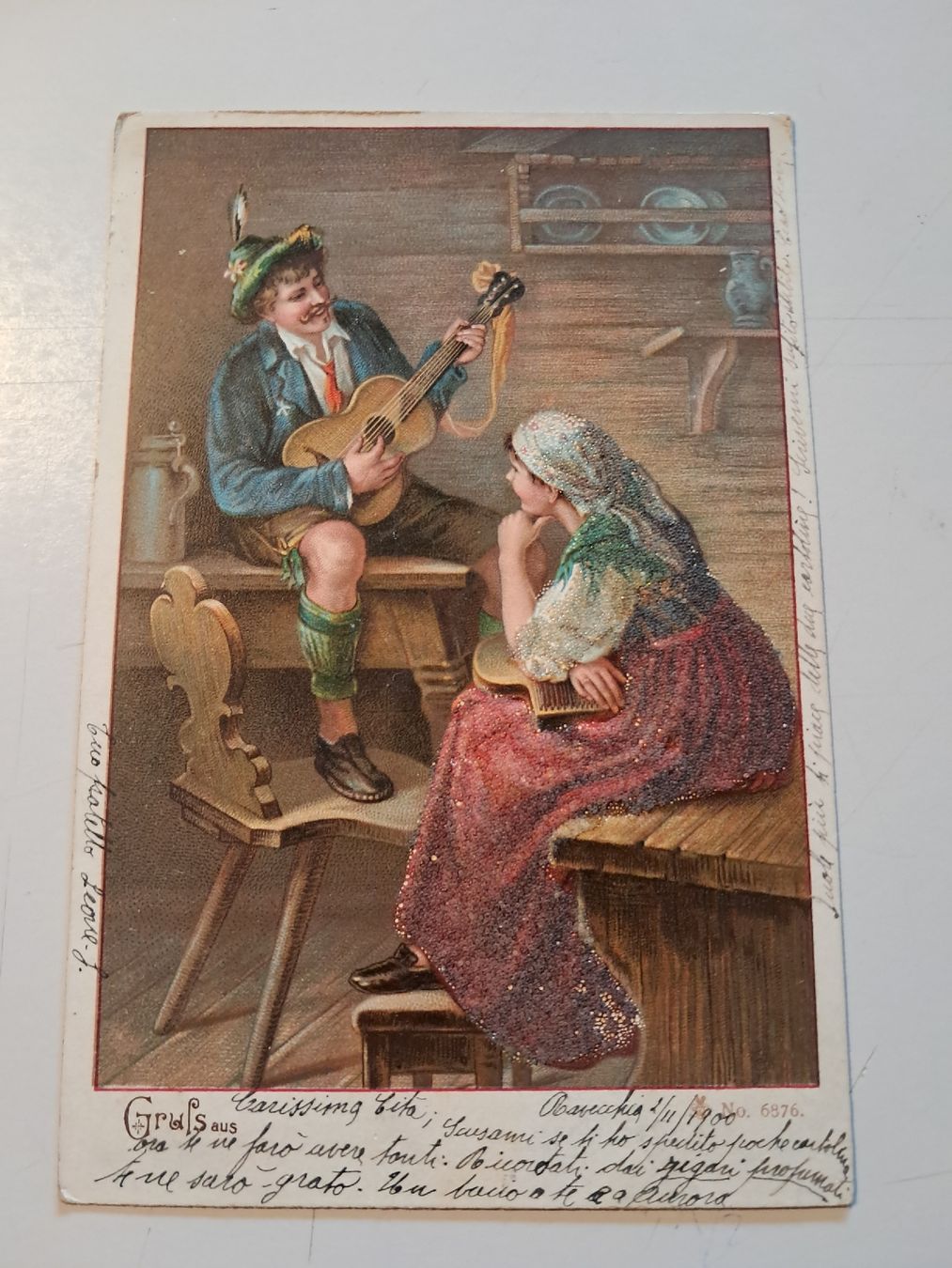 Cartoline postali: il cantastorie – Usato da Gorduno venduto da ema_7yhp