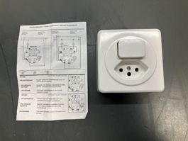 neue HAGER AP-Kleinkombi / T 13 Stecker-Schalter ab 1.-