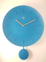 Bowl Uhr Wanduhr Türkis Plastik