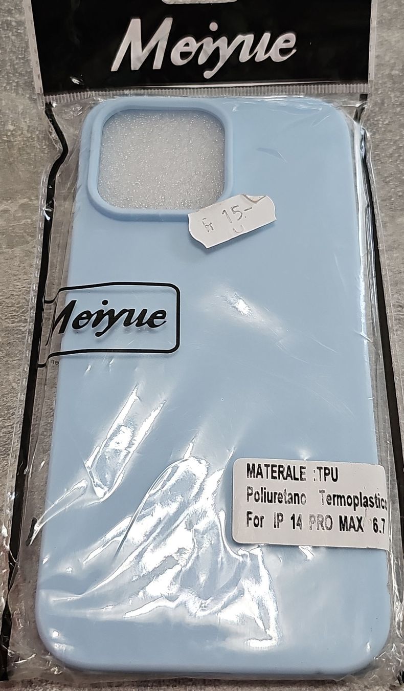 Apple Cover & Protezioni schermo: Handyhülle Meiyue, iPhone 14 Pro Max, Hellblau - Neu! – Nuovo e nell'imballaggio originale da Herzogenbuchsee venduto da tgi_rln7