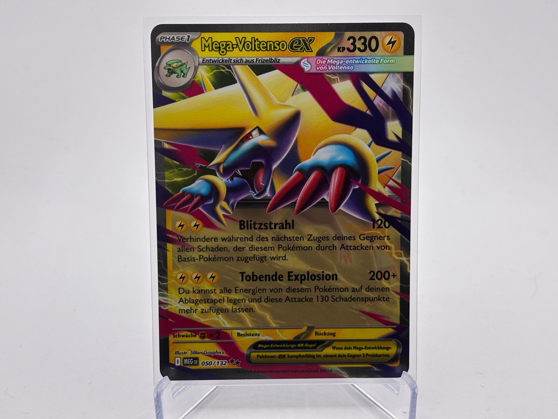Pokémon Sammelbilder & Trading cards: Mega-Entwicklung - Mega Voltenso ex  (MEG 50) - DE – Neu (gemäss Beschreibung) aus Allschwil von Bullach