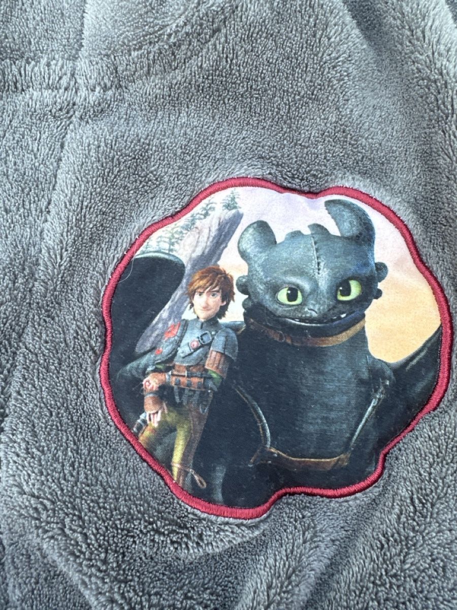 Bademäntel: Kinder Bademantel Dragons Grösse 122/128 grau – Gebraucht aus Arisdorf von Pidri 1