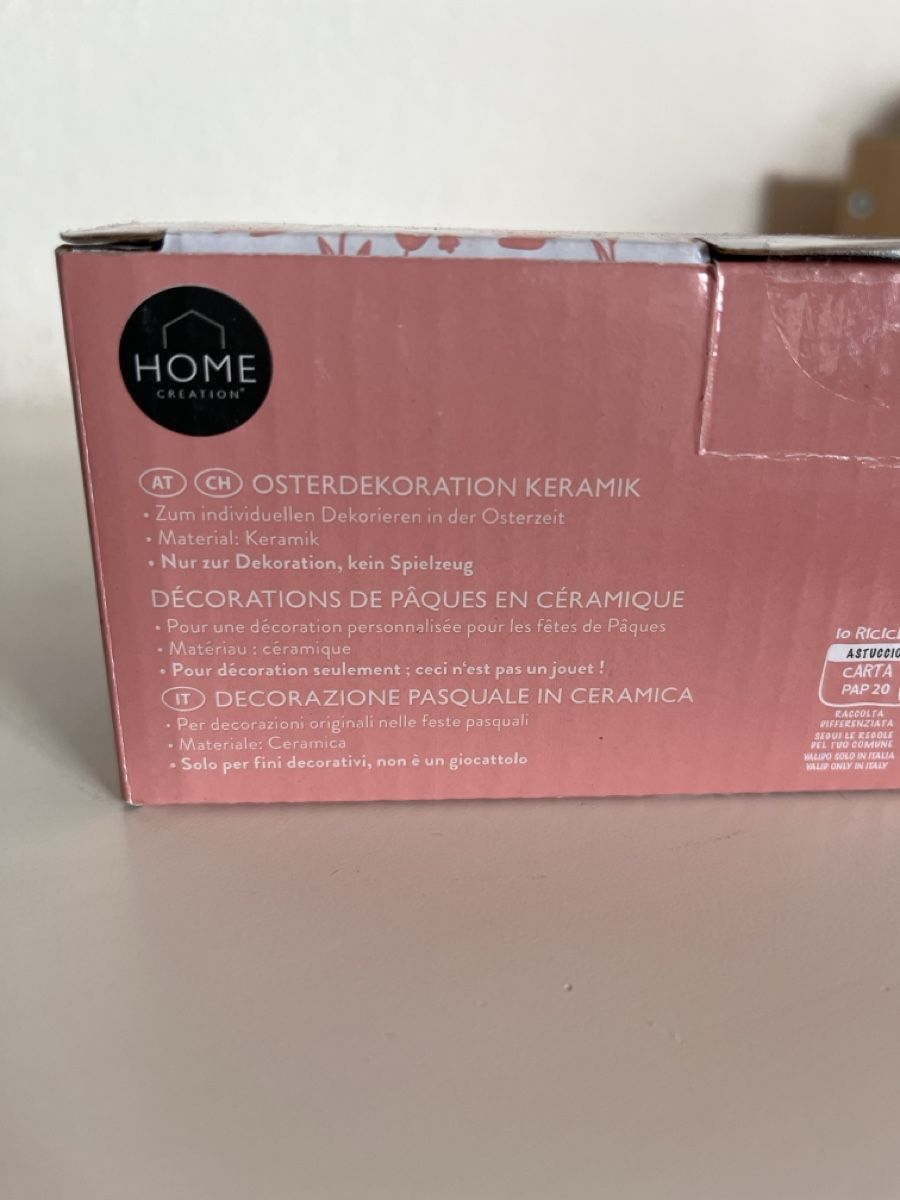 Tutte le decorazioni: OVP Keramik Hasen Deko Set, Home Creation – Nuovo e nell'imballaggio originale da Dübendorf venduto da Gfenni 1