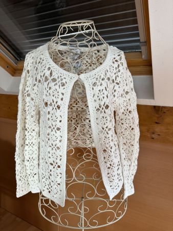 Neue Mango Gehäkelte Jacke