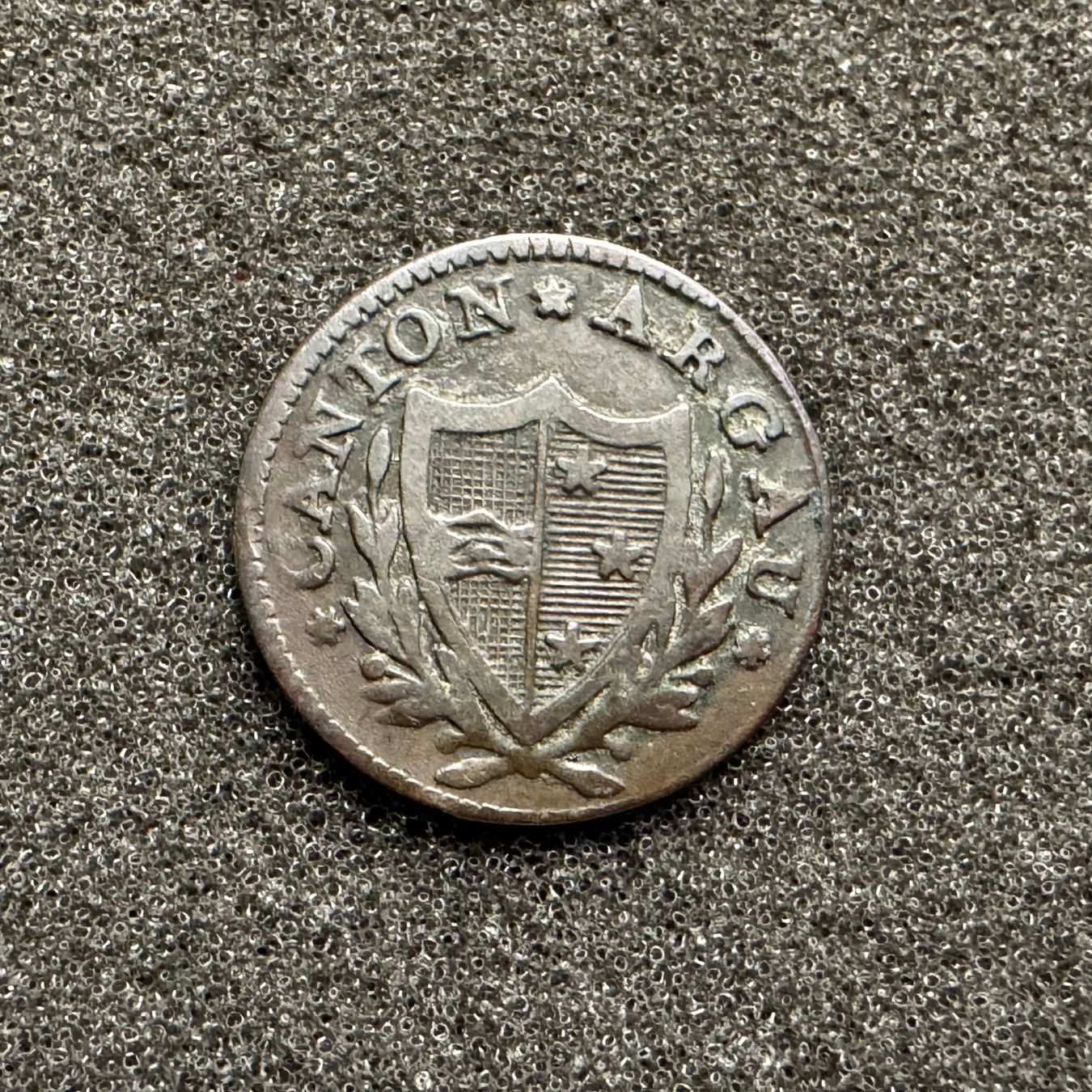 Tutti le monete: 2 Rappen Kanton Aargau 1814 – Usato da Reitnau venduto da tb-muenzen 1