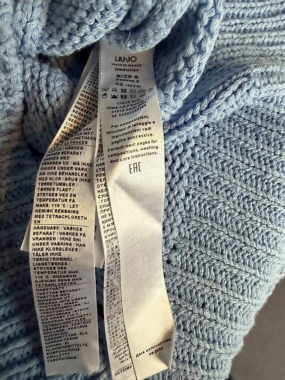 Maglioni & Felpe: Hellblauer Strickpullover mit Lochmuster Liu Jo – Usato da Steinhausen venduto da deikoon 4