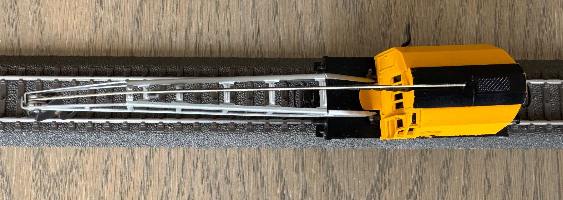 Märklin Modellini di ferrovie: gelber Kranwagen; OVP – Usato da St. Moritz venduto da Manu7500 5