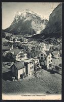 Grindelwald, Ortsansicht und Blick auf d