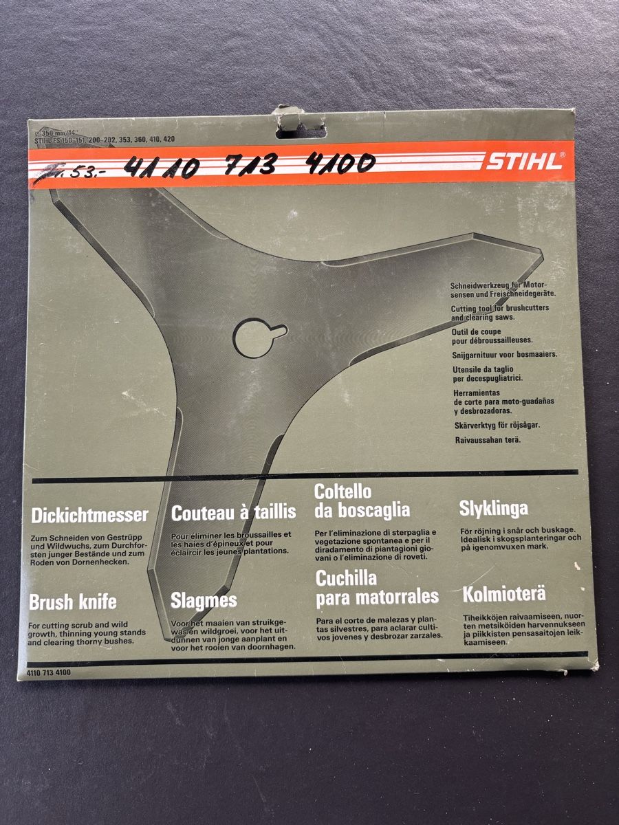 Stihl Tutti gli attrezzi: Stihl Freischneider Klinge – Nuovo e nell'imballaggio originale da Staffelbach venduto da goldy81