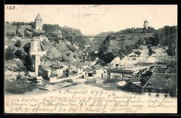 AK Fribourg, Pont du Gotteron, 1899
