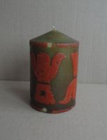 Alte Kerze handgefertigt Höhe 13cm Gewicht 800gr.
