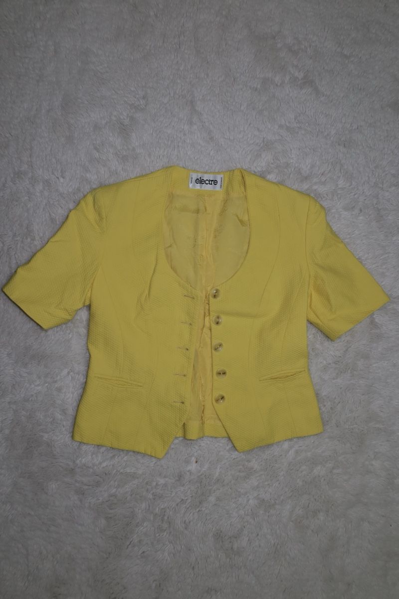 Giacche: Damen Blazer Electre kurzarm gelb gebraucht – Nuovo (secondo la descrizione) da Amriswil venduto da _malu_098