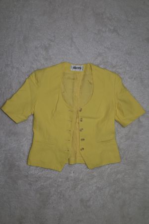 Damen Blazer Electre kurzarm gelb gebraucht