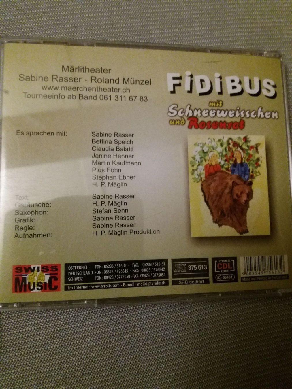 Audiolibri: CD Fidibus mit Schneeweisschen +Rosenrot – Usato da Eiken venduto da Lashar 1