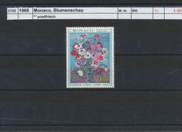 1968 Monaco, "Blumenschau", ** postfrisch