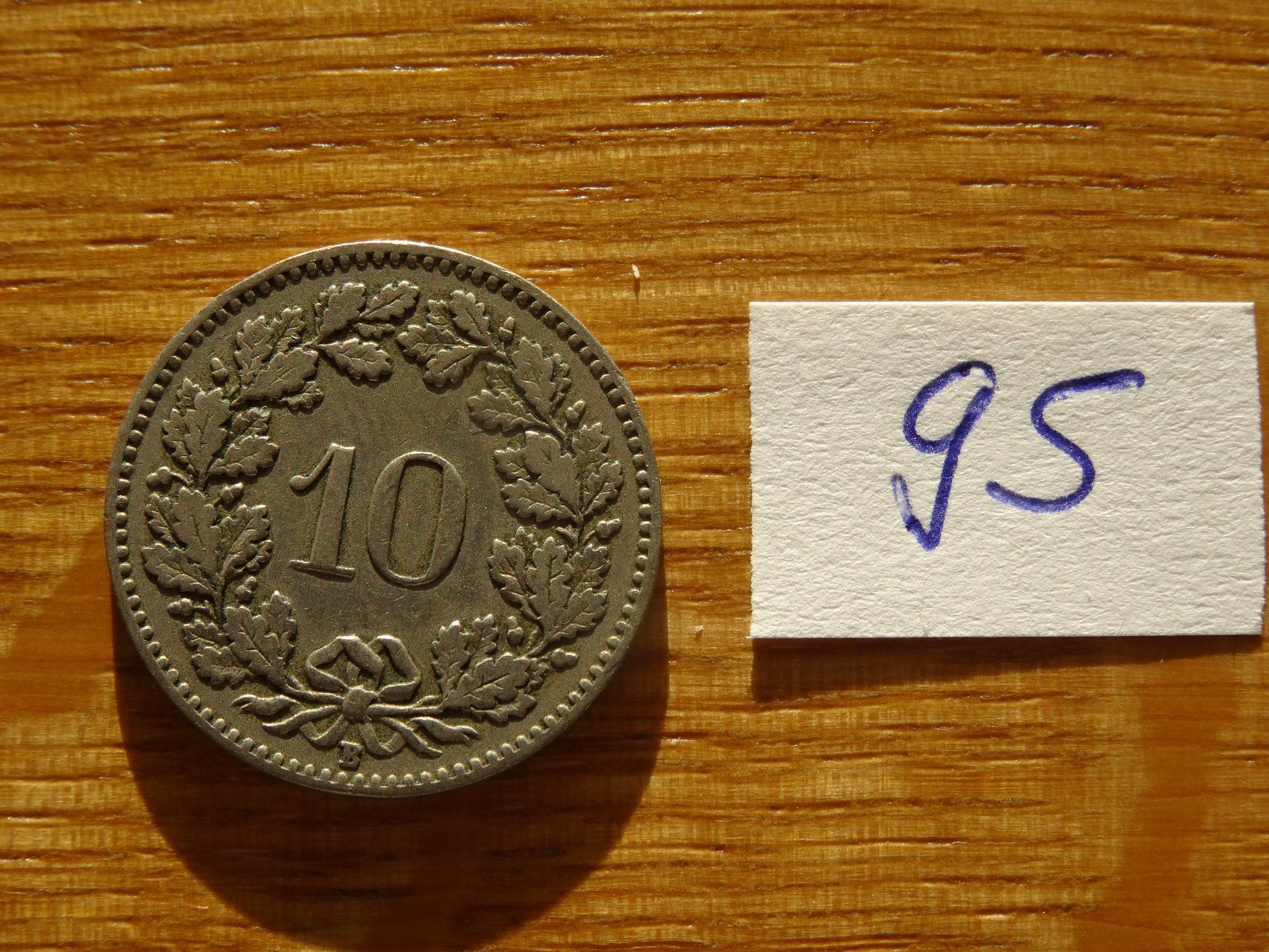Tutti le monete: 10 Rappen 1919 sehr schön. – Usato da Einsiedeln venduto da Kbasi 1