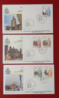 VATIKAN PAPST REISEN MEXIKO MALTA AFRIKA TSCHECHIEN FDC 1990