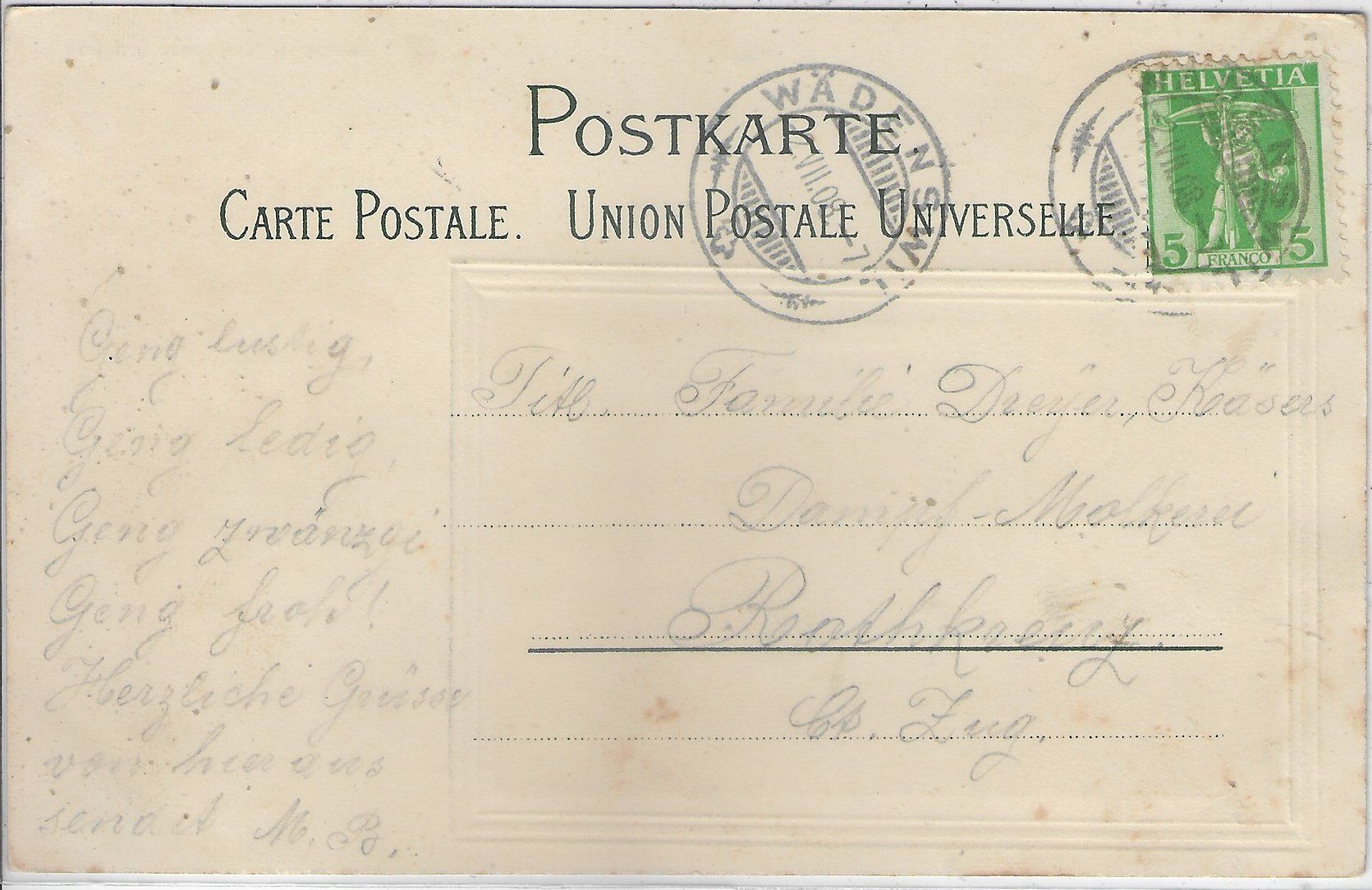 Cartoline postali: Gruss aus Wädenswil – Usato da Ettingen venduto da Kartenplanet 1