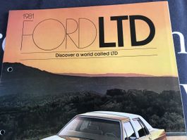 Ford LTD Prospekt 1981: Entdecken Sie die Welt von LTD!