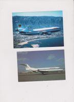 2 cartes postales avions Iberia & Empire Flugzeug