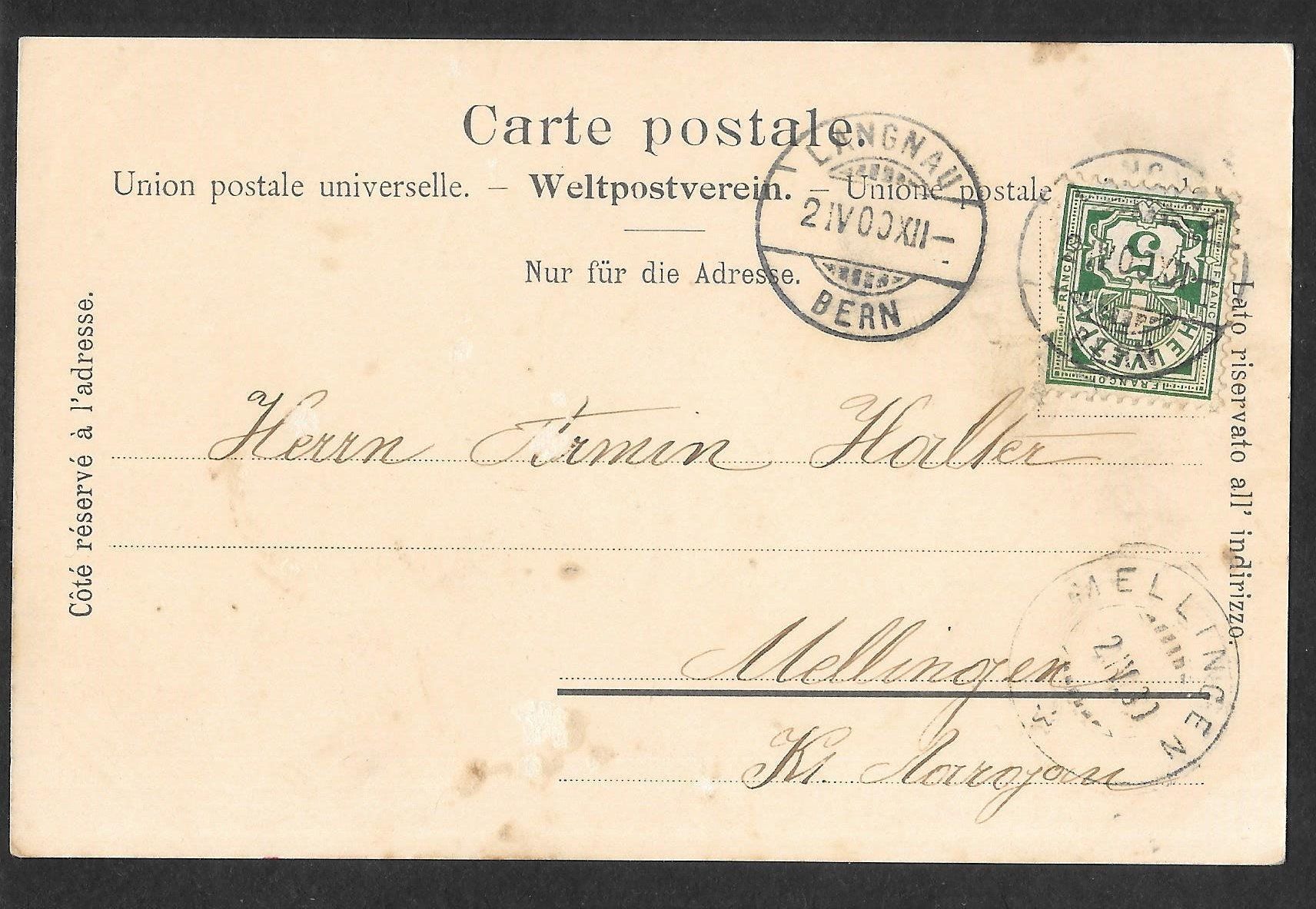 Cartoline postali: Langnau im Emmental 3 Bilder – Usato da Olten venduto da clotaldi 1