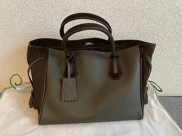 Longchamp Borse da donna: Longchamp Penelope Olivgrün – Usato da Boppelsen venduto da WIB77
