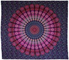 XL Mandala Tuch als Wandtuch Sofadecke Vorhang Dekoration