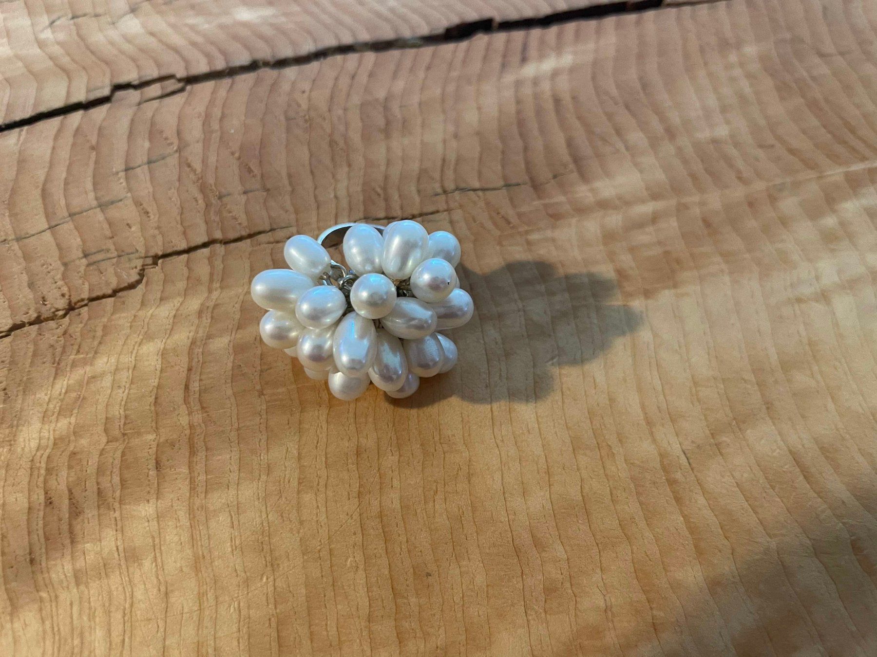 Ringe: Bague artisanale perles blanches | Ring mit weissen Perlen – Neu (gemäss Beschreibung) aus Zürich von AnnaSa 1